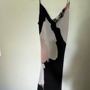 Express Silk Linen Midi Slip Dress size 3/4